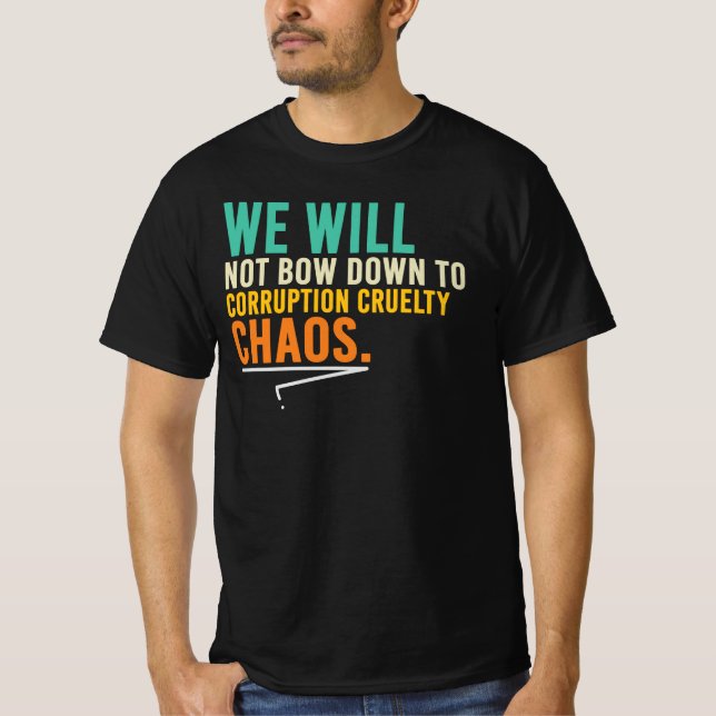 Camiseta Não Vamos nos Curvar à Corrupção (Frente)