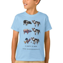 Não vejo a diferença, animais de fazenda