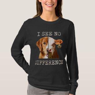 Camiseta Não Vejo Diferença De Vaca E Cão De Vegão Vegetari