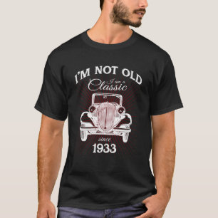 Camiseta Não Velho Sou Clássico Desde O Bobo 87º Nascimento