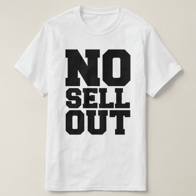 CAMISETA NÃO VENDER (Frente do Design)