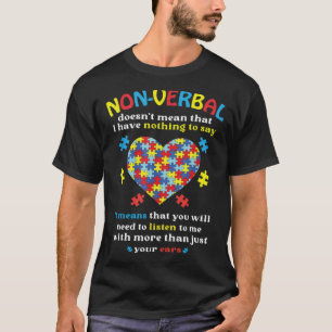 Camiseta Não verbal Não significa que eu não tenho nada a d