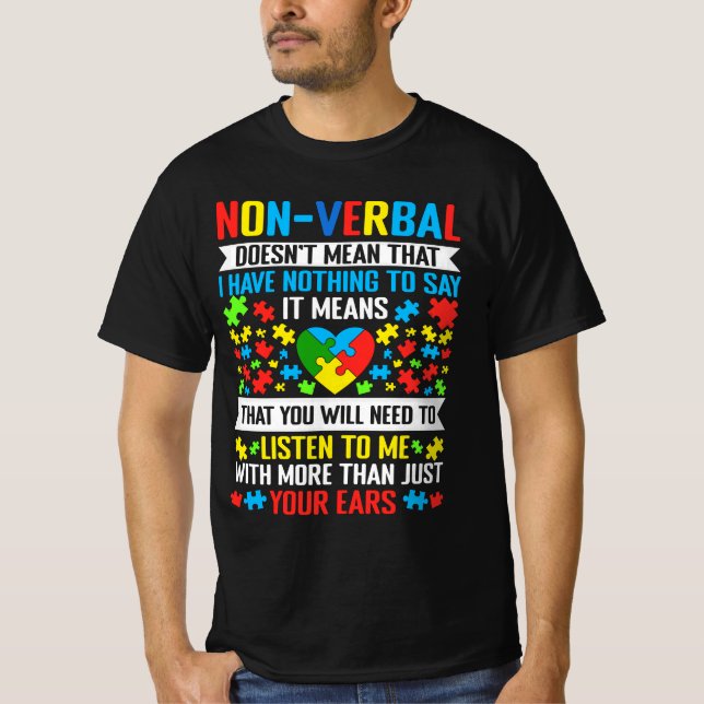Camiseta Não Verbal não significa que não tenho nada a dize (Frente)