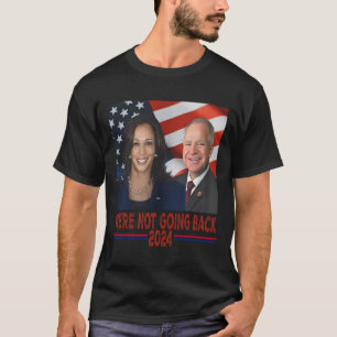 Camiseta Não Voltando para Kamala Harris Tim Walz
