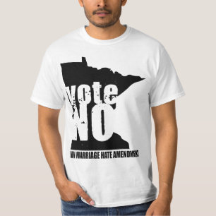 Camiseta não vote NENHUMA ALTERAÇÃO do ÓDIO do CASAMENTO do