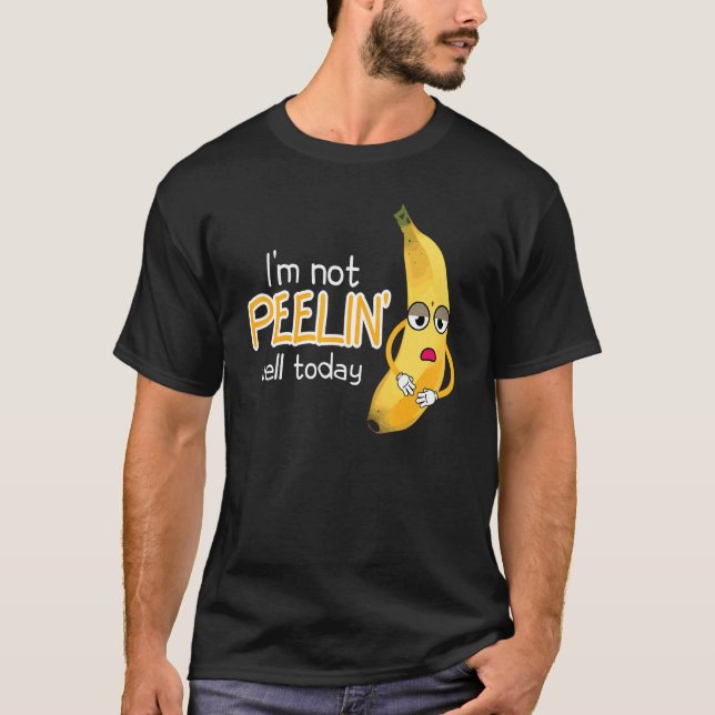 Camiseta Não vou despejar bem hoje mulheres Banana Amarelo  (Frente)