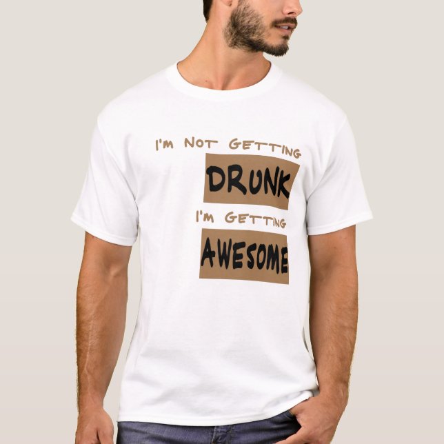 Camiseta Não Vou Ficar Bêbado (Frente)