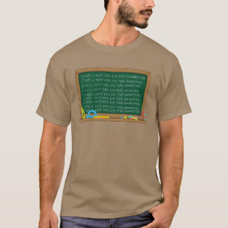 Camiseta Não vou urinar no hamster