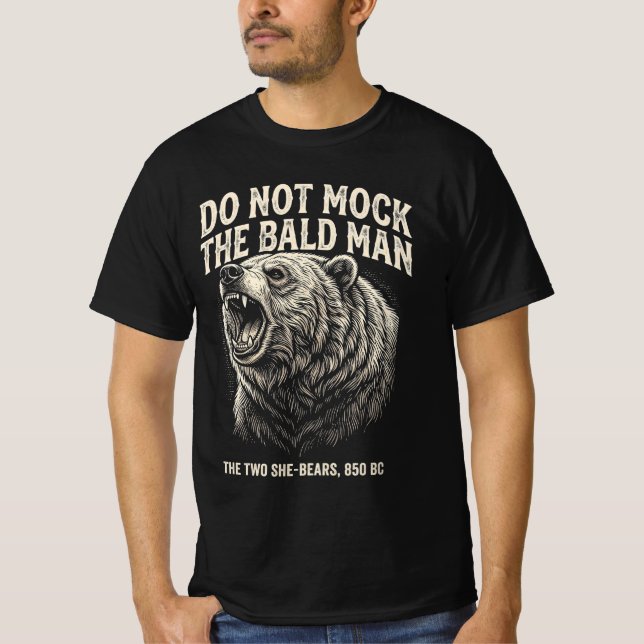 Camiseta não zombe do careca (Frente)