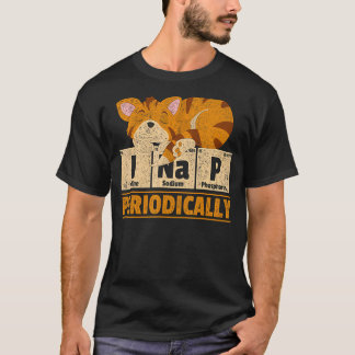 Camiseta Nap Animal Dormindo Tigre Mesa Periódica Tigre