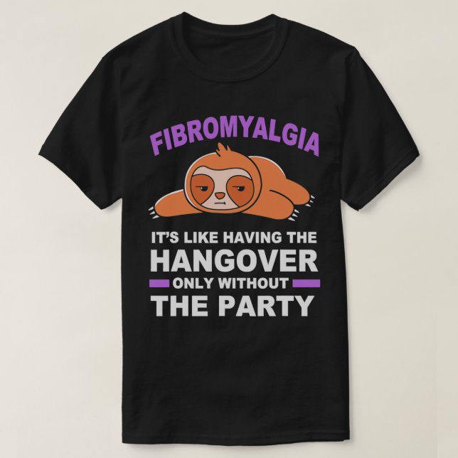 Camiseta Nap De Fibromialgia Engraçada Por Lama Roxa (Frente do Design)
