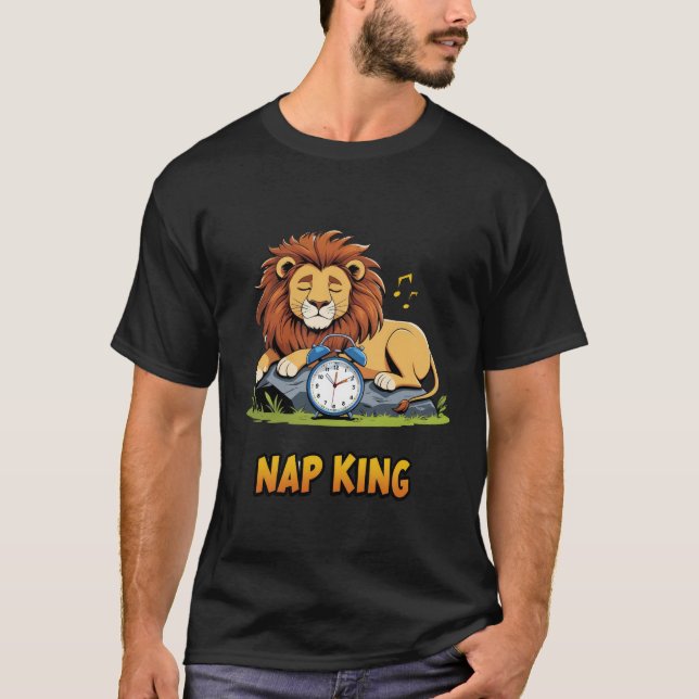 Camiseta Nap King Funny Sleion (Frente)