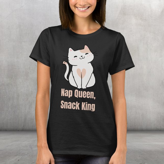Camiseta Nap Queen, Snack King (Criador carregado)