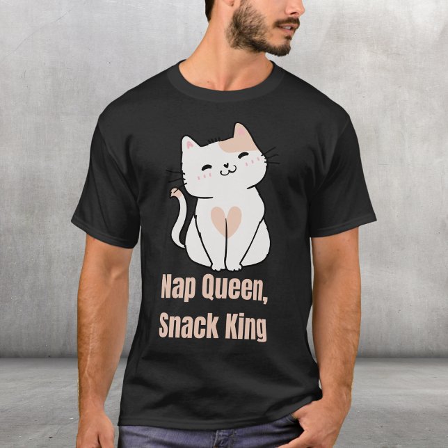 Camiseta Nap Queen, Snack King (Criador carregado)