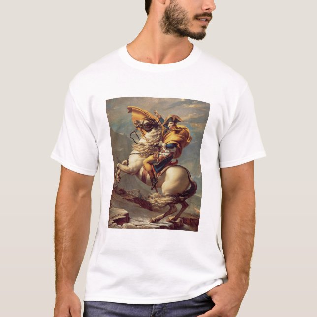 Camiseta Napoleão atravessando os Alpes (Frente)