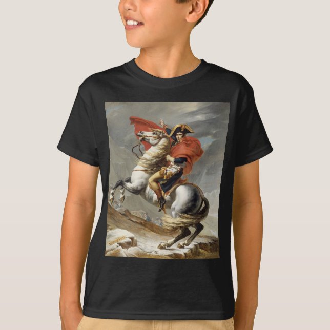 Camiseta Napoleão atravessando os Alpes - Jacques-Louis Dav (Frente)