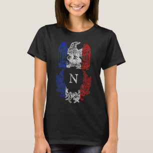 Camiseta Napoleão Bonaparte Eagle Bandeira Francesa Napoleô