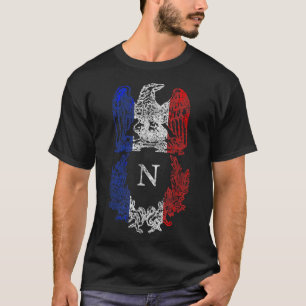 Camiseta Napoleão Bonaparte Eagle Bandeira Francesa Napoleô