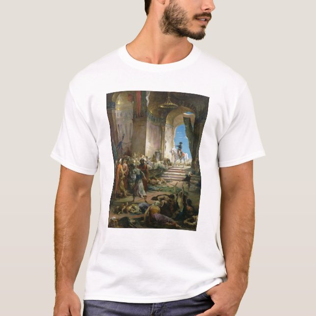 Camiseta Napoleon Bonaparte na mesquita grande no Cairo (Frente)