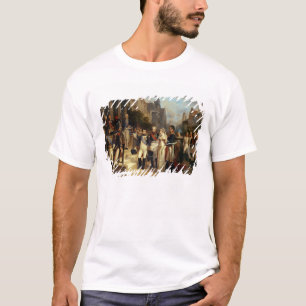 Camiseta Napoleon Bonaparte que recebe a rainha Louisa