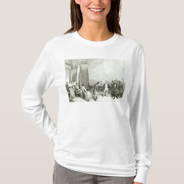 Camiseta Napoleon mim que visito o estúdio de David (Frente)