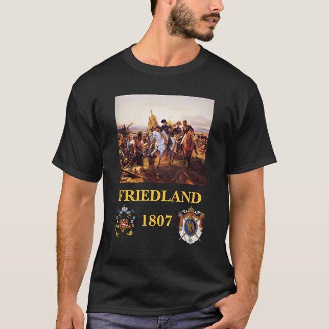 Camiseta Napoleon na brasão de Friedland (Frente)