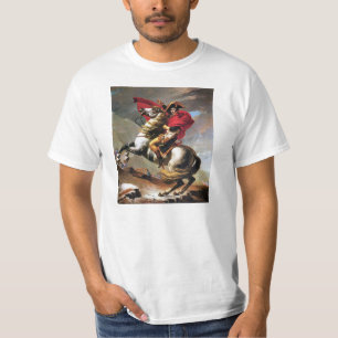 Camiseta Napoleon que cruza o t-shirt dos cumes