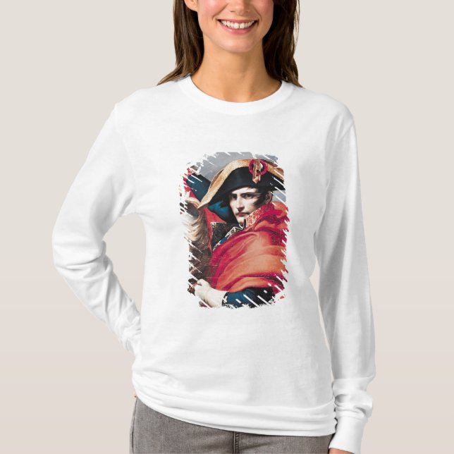 Camiseta Napoleon que cruza os cumes (Frente)