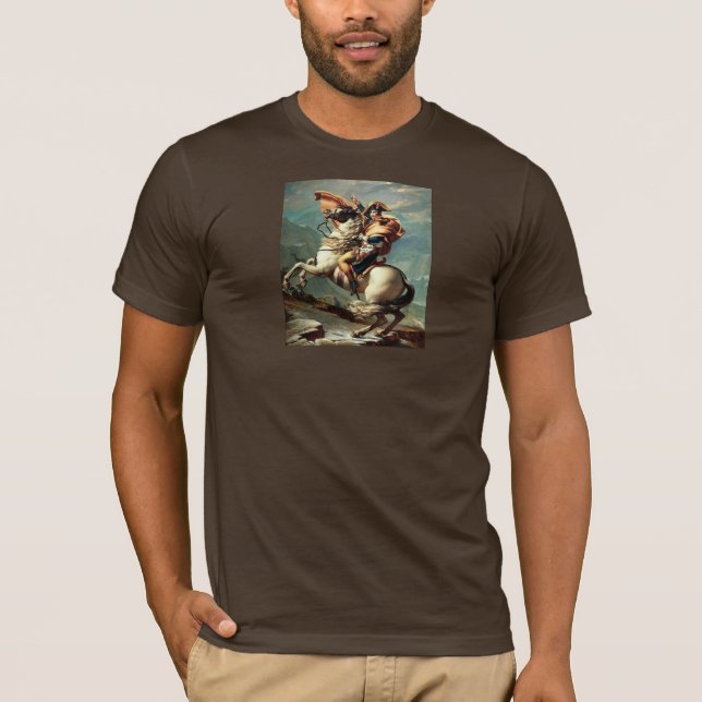 Camiseta Napoleon que cruza os cumes (Frente)