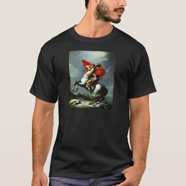 Camiseta Napoleon que cruza os cumes (Frente)