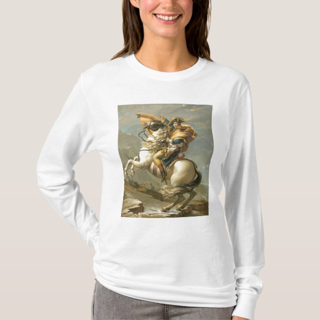 Camiseta Napoleon que cruza os cumes no St Bernard (Frente)