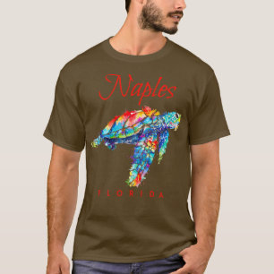 Camiseta Nápoles Flórida Watercolor Sea Turtle