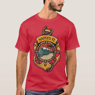 Camiseta Nápoles Florida West Coast Beaches Pesca Barco