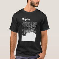Nápoles Itália - Mapa Gráfico de Cidade Clássica