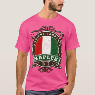 Camiseta Nápoles Itália Retro Região Italiana Design