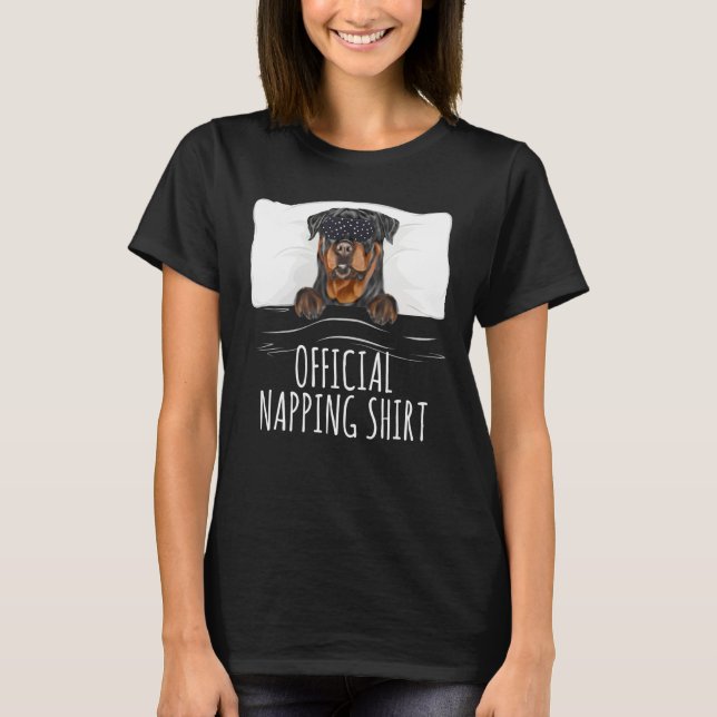Camiseta Nápoles Oficial da Máscara Negra Rottweiler (Frente)