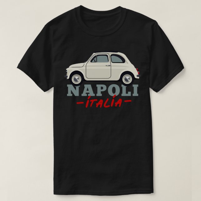 Camiseta Napoli Itália Retro Região Italiana Design 1 (Frente do Design)