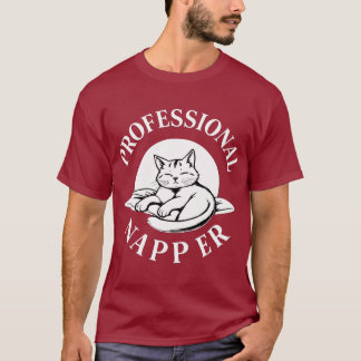 Camiseta Napper Profissional - Cat Lover T-Shirts - Limitad