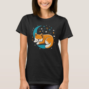 Camiseta Napping Akita Inu pajama sobre o sono de Akita Inu