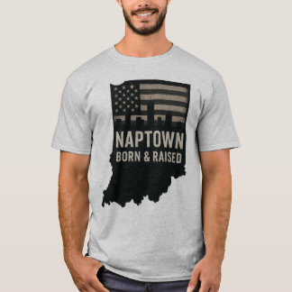 Camiseta Naptown Indiana Nascer e Raised Tee