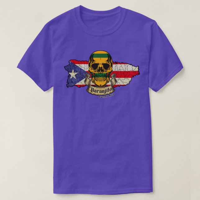 Camiseta Naranjito Isla de Porto Rico (Frente do Design)