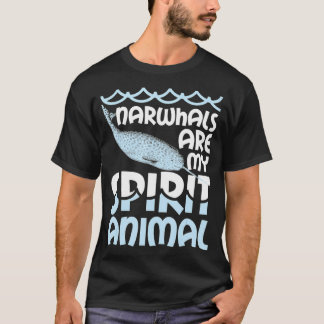 Camiseta Narcais São O Meu Espírito Animal Narwhale T