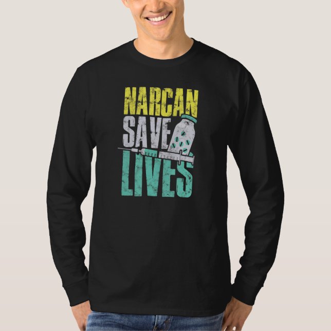 Camiseta Narcan salva vidas EMT (Frente)
