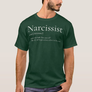 Camiseta Narcisista engraçado e desarmando a traça narcisis