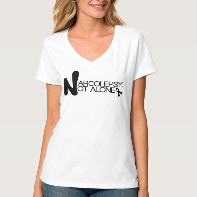 Camiseta NARCOLEPSY: NÃO mulheres clássicas do design de (Frente)