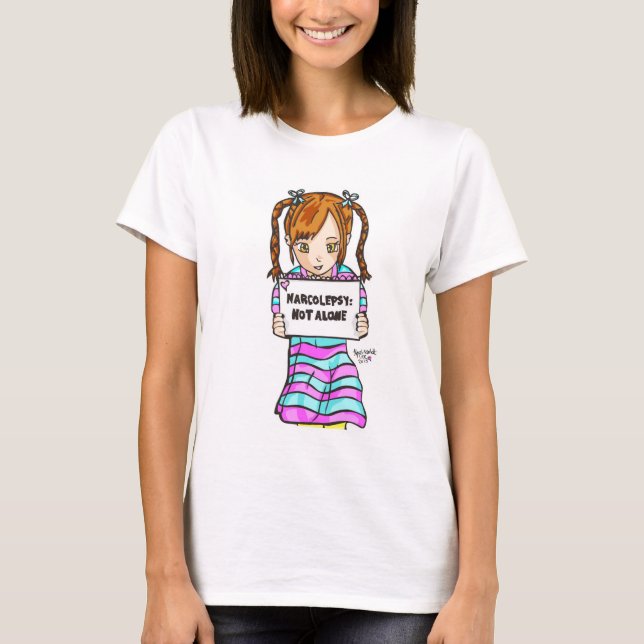 Camiseta NARCOLEPSY: NÃO t-shirt da menina do divertimento (Frente)