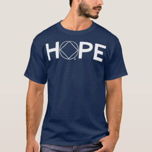 Camiseta Narcóticos Anônimos Esperança NA Símbolo T Homens 