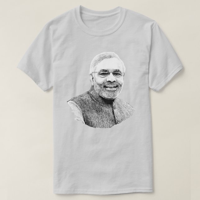 Camiseta Narendra Modi (Frente do Design)