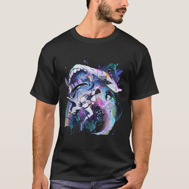 Camiseta Narja e Elysion Wyrm Caos Zero Pesadelo Réplica (Frente)