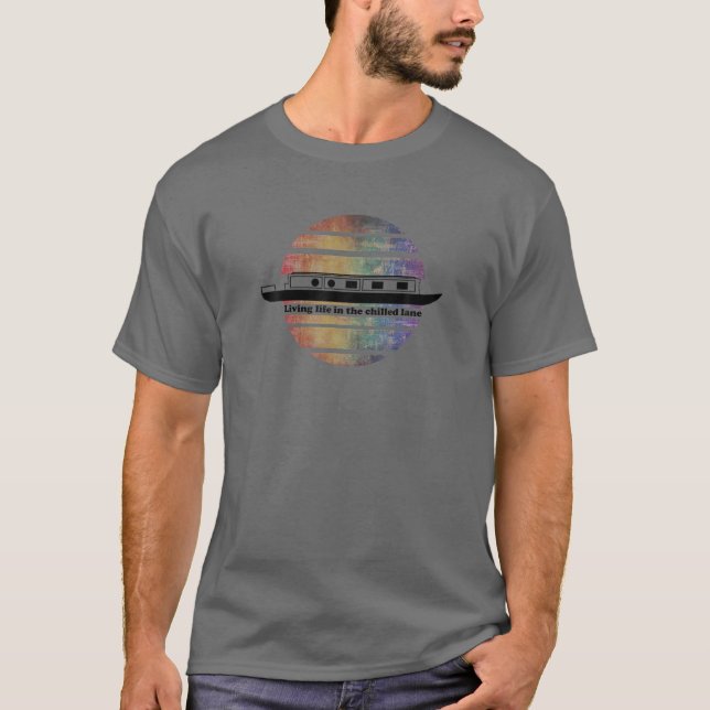Camiseta NARROWBOAT. Legal Refrigerado. BARCO CANAL, BARGE (Frente)